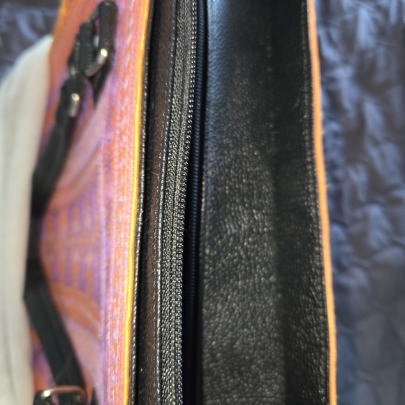 Vintage retired Banda Bag tote orange purple - Picture 12 of 13